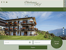 Tablet Screenshot of oberhauserhof.com